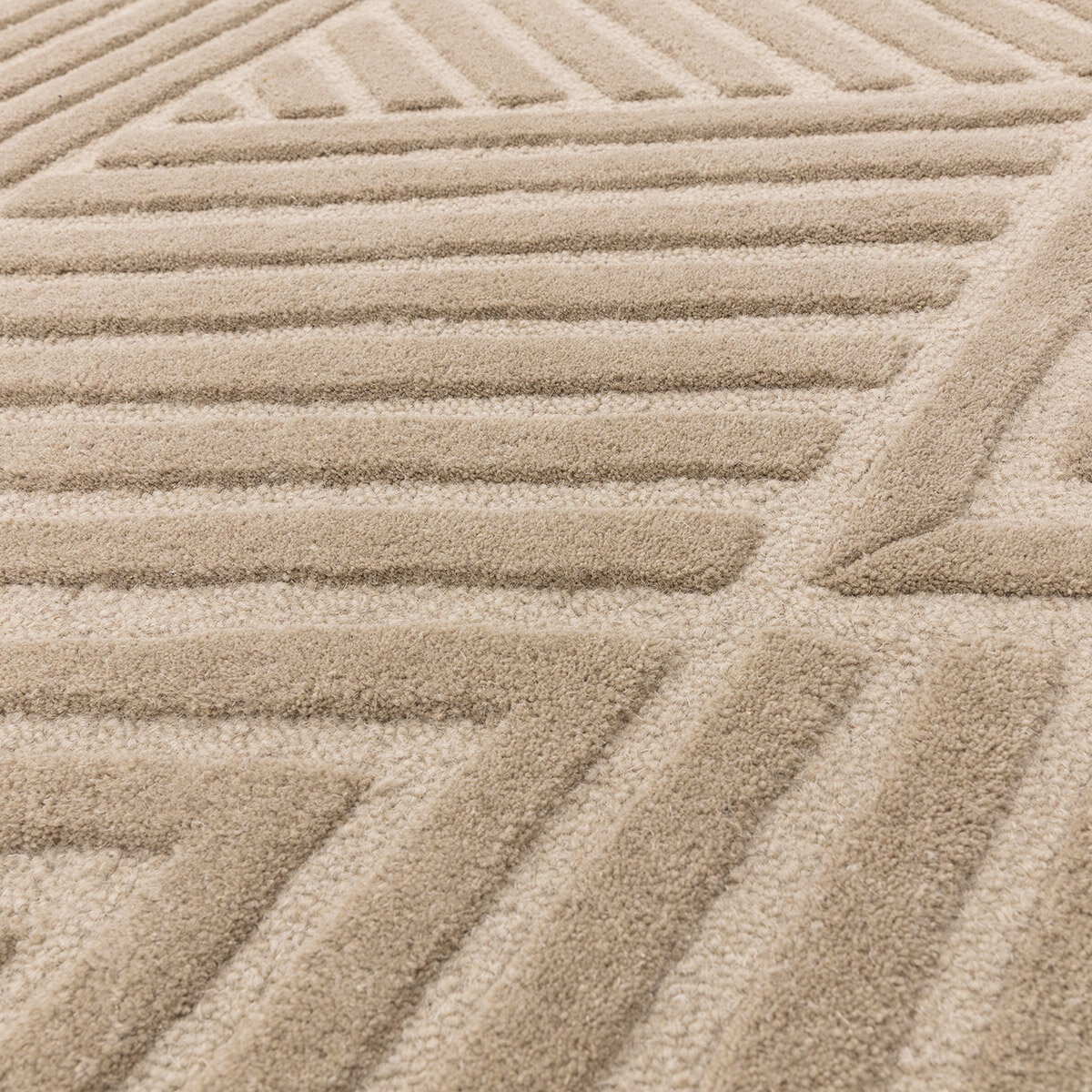 Hague Collection Taupe Rug, 200 x 290 cm