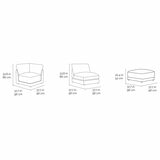 Aiden & Ivy Dayna Grey Fabric 8 Piece Modular Sofa Aiden & Ivy Dayna Grey Fabric 8 Piece Modular Sofa