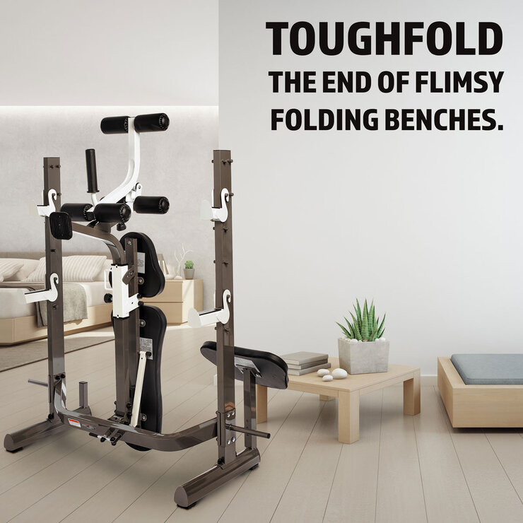 Marcy MWB-70205 Folding Olympic Barbell Bench with Rear Squat Rack Marcy MWB-70205 Folding Olympic Barbell Bench with Rear Squat Rack