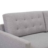 Lillian August Ella Grey Fabric Convertible Sofa Bed