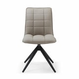 Indus Valley Skylar Ceramic Extending Dining Table + 6 Taupe Chairs, Seats 6-8