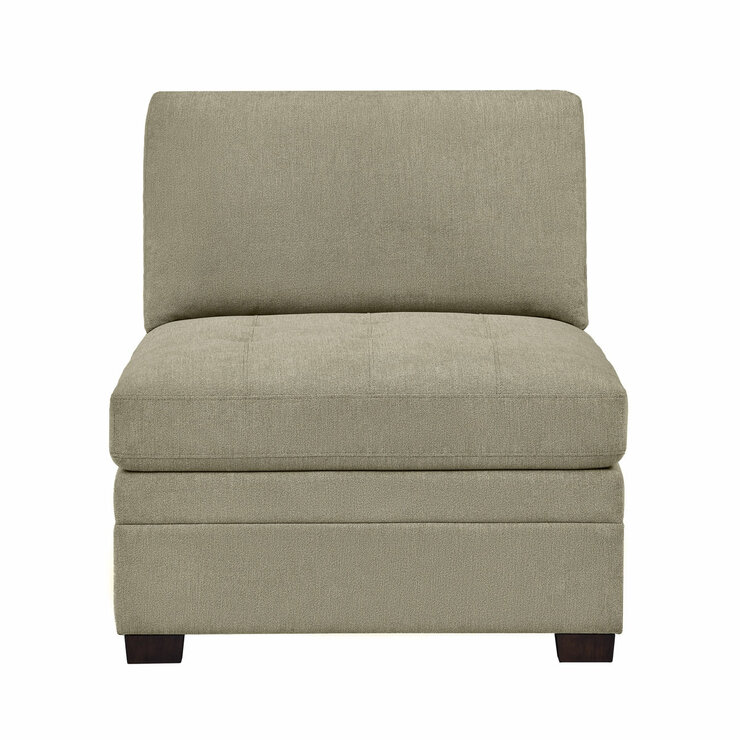 Thomasville Tisdale Beige Fabric Armless Chair