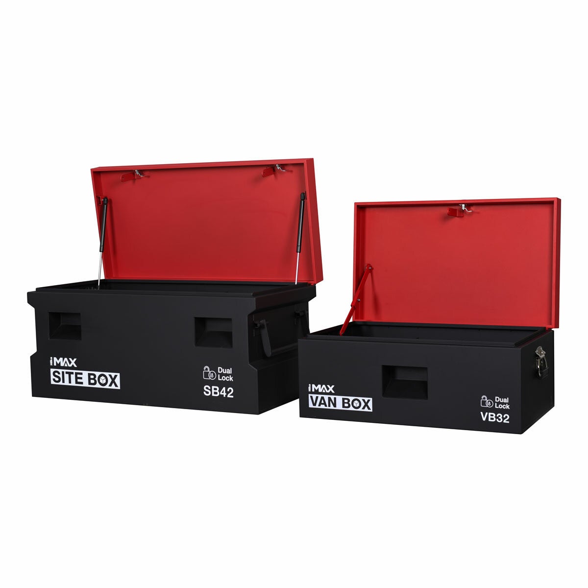Hilka 32" (81cm) Van / 42" (107cm) Heavy Duty Steel Site Storage Box Bundle Hilka 32" (81cm) Van / 42" (107cm) Heavy Duty Steel Site Storage Box Bundle
