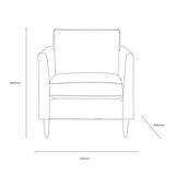 Gallery Gateford Cream Fabric Armchair