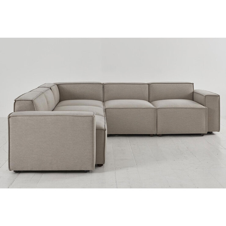 Swyft Model 03 Light Grey Linen 5 Piece Modular Sofa