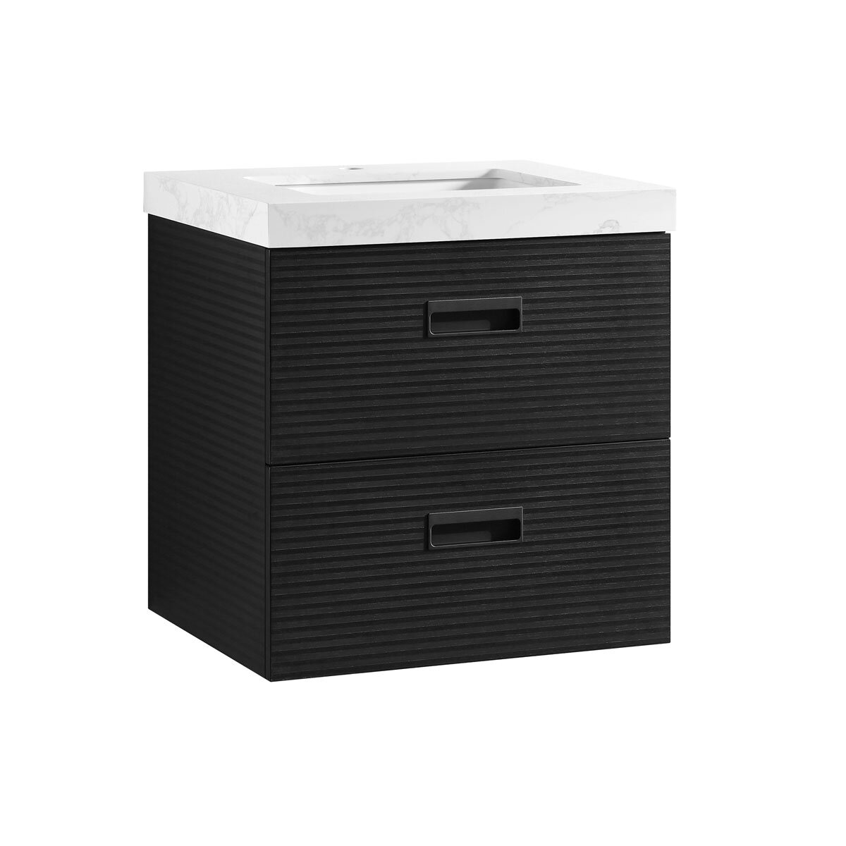 Ove Otis 600mm Wide Wall Mounted Vanity in Black