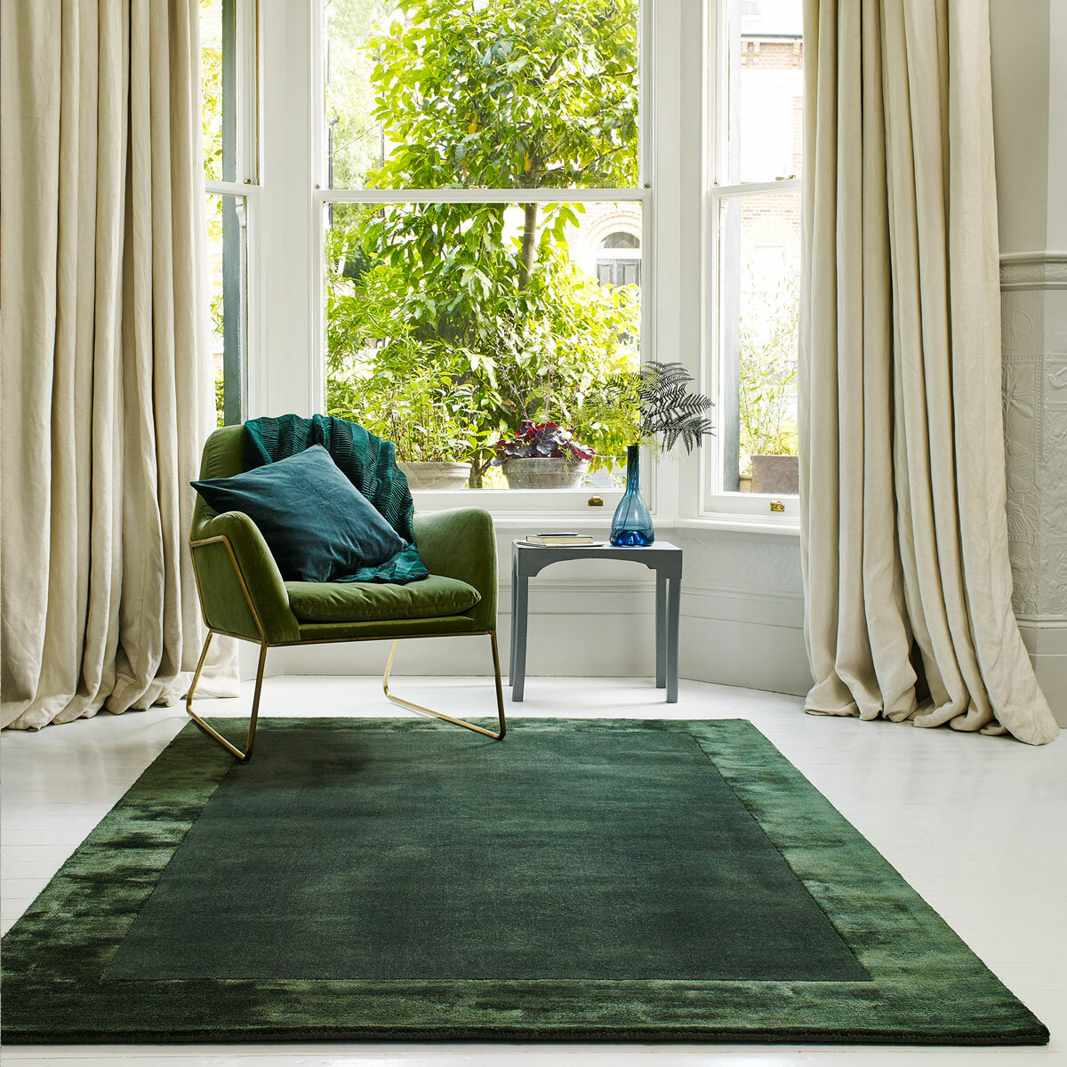 Ascot Rug in Green, 160 x 230 cm