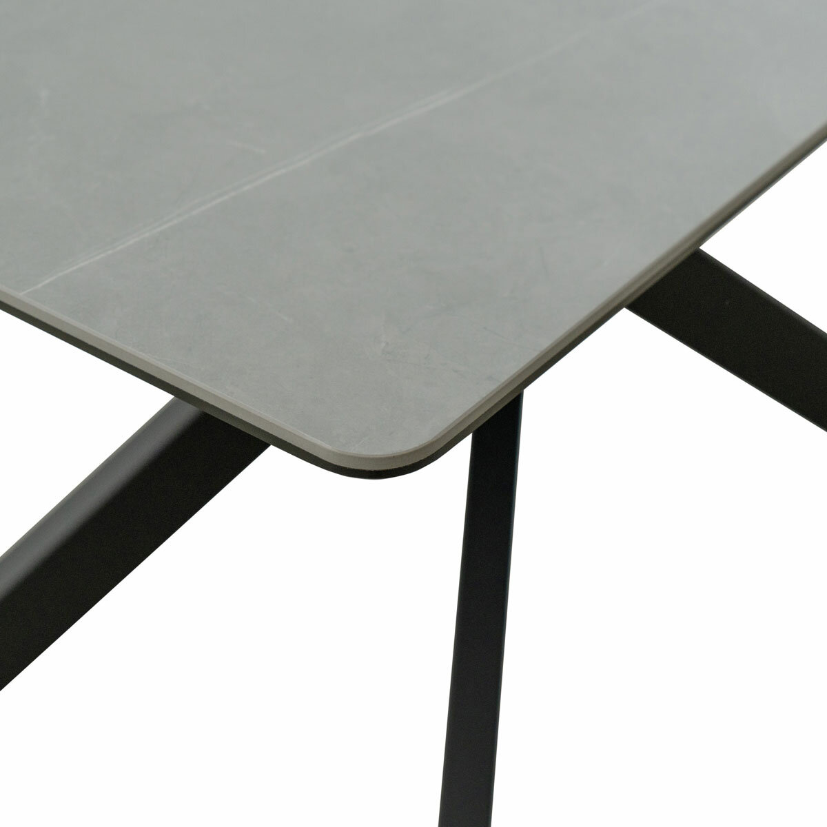 Indus Valley Arden Ceramic Dining Table With Grey Corner Bench & Low Bench