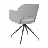 AKANTE Chicago Grey Swivel Dining Chair, 2 Pack