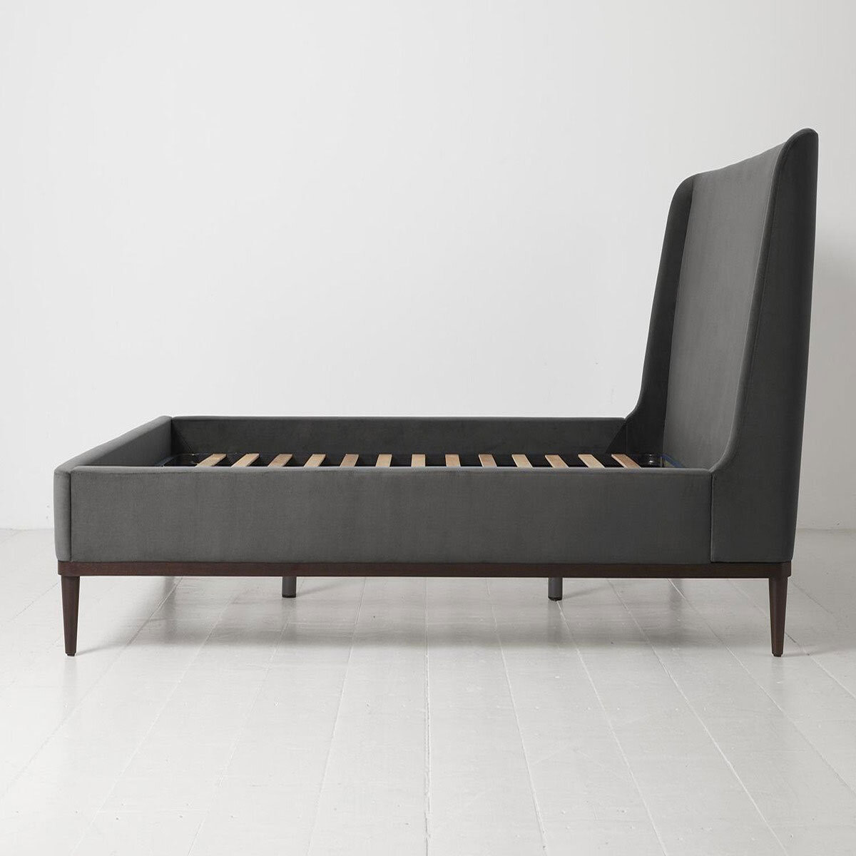 Swyft Bed 02 Charcoal Grey Velvet Bed Frame, 180 x 200 cm