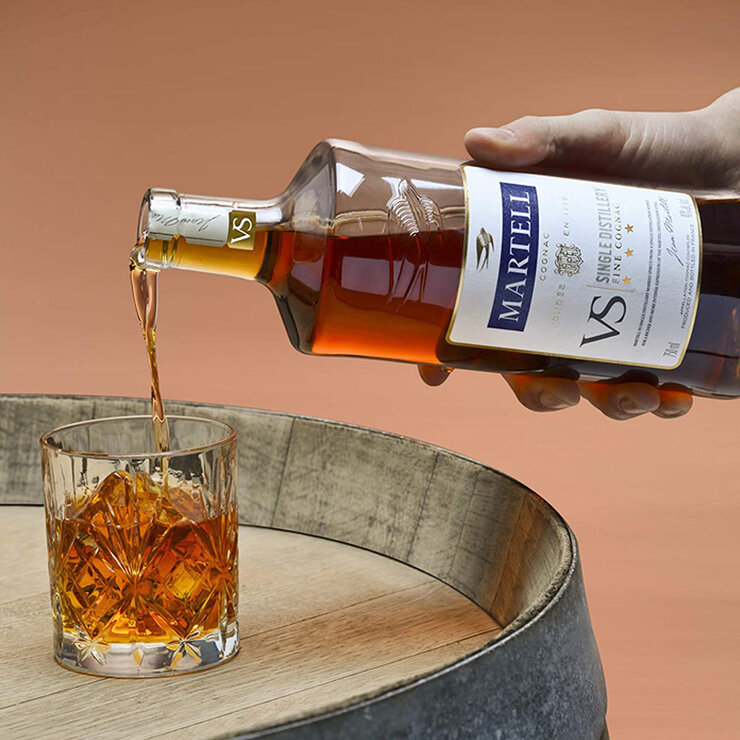 Lifestyle image ofbottle being poured into a glass