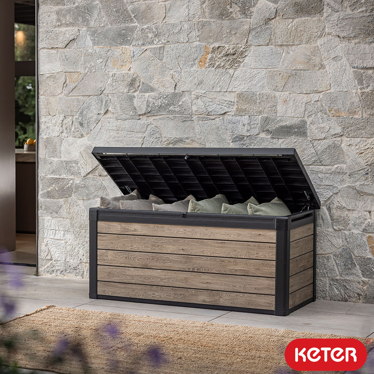 Keter Ashwood Signature 150 Gallon Deck Box