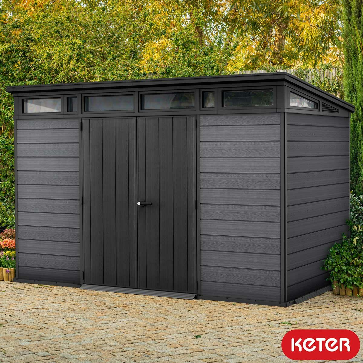 Keter Cortina 11ft 2" x 7ft 2" (3.4 x 2.2m) Storage Shed Keter Cortina 11ft 2" x 7ft 2" (3.4 x 2.2m) Storage Shed