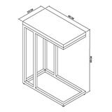 Bentley Designs Sofia Grey Sintered Stone Sofa Table