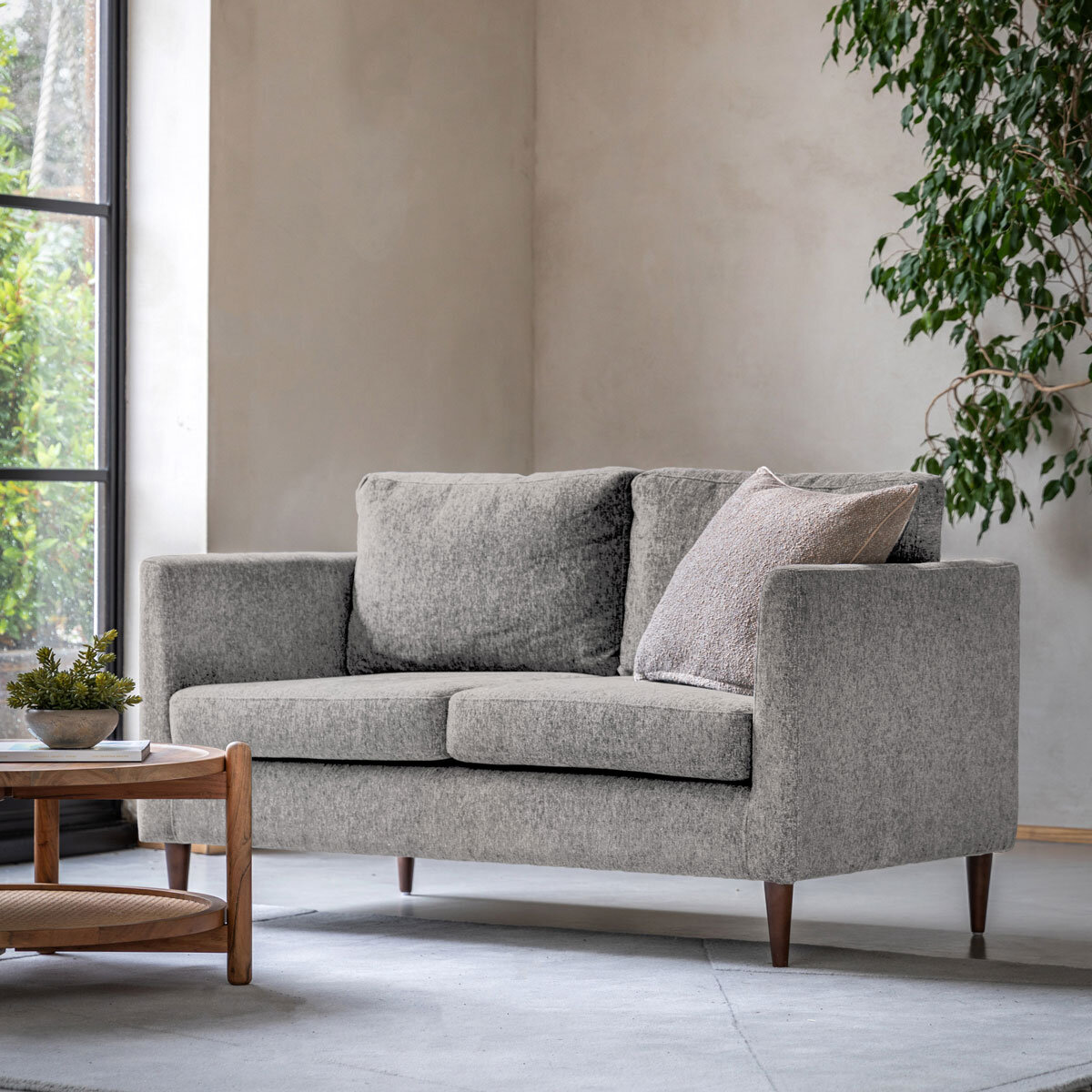 Gallery Gateford Cream Fabric 2 Seater Sofa