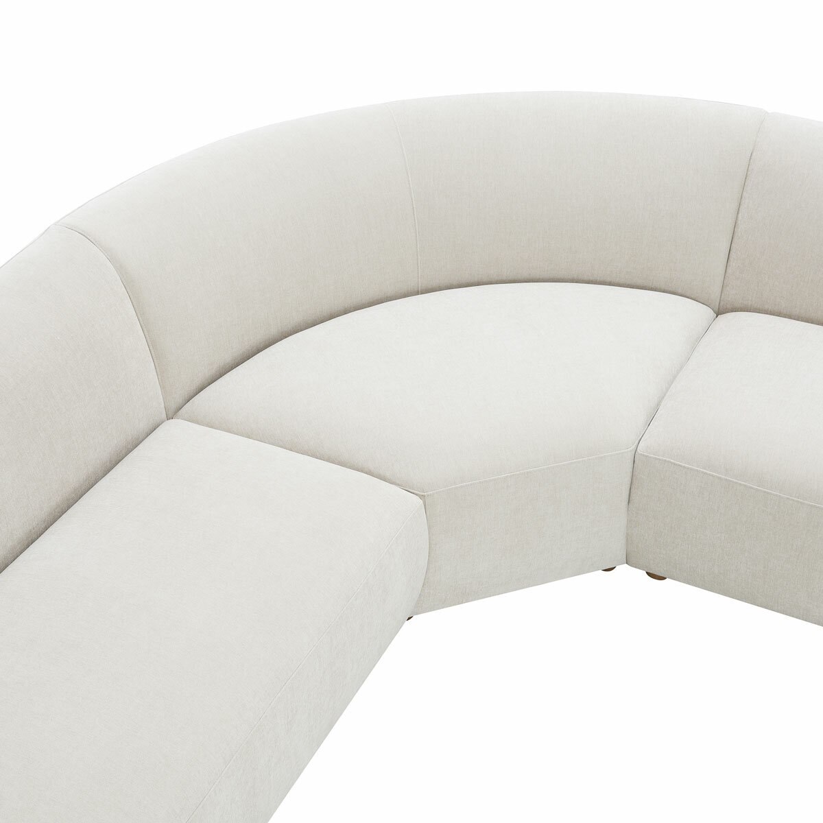 Dolen Beige Fabric 3 Piece Corner Sofa