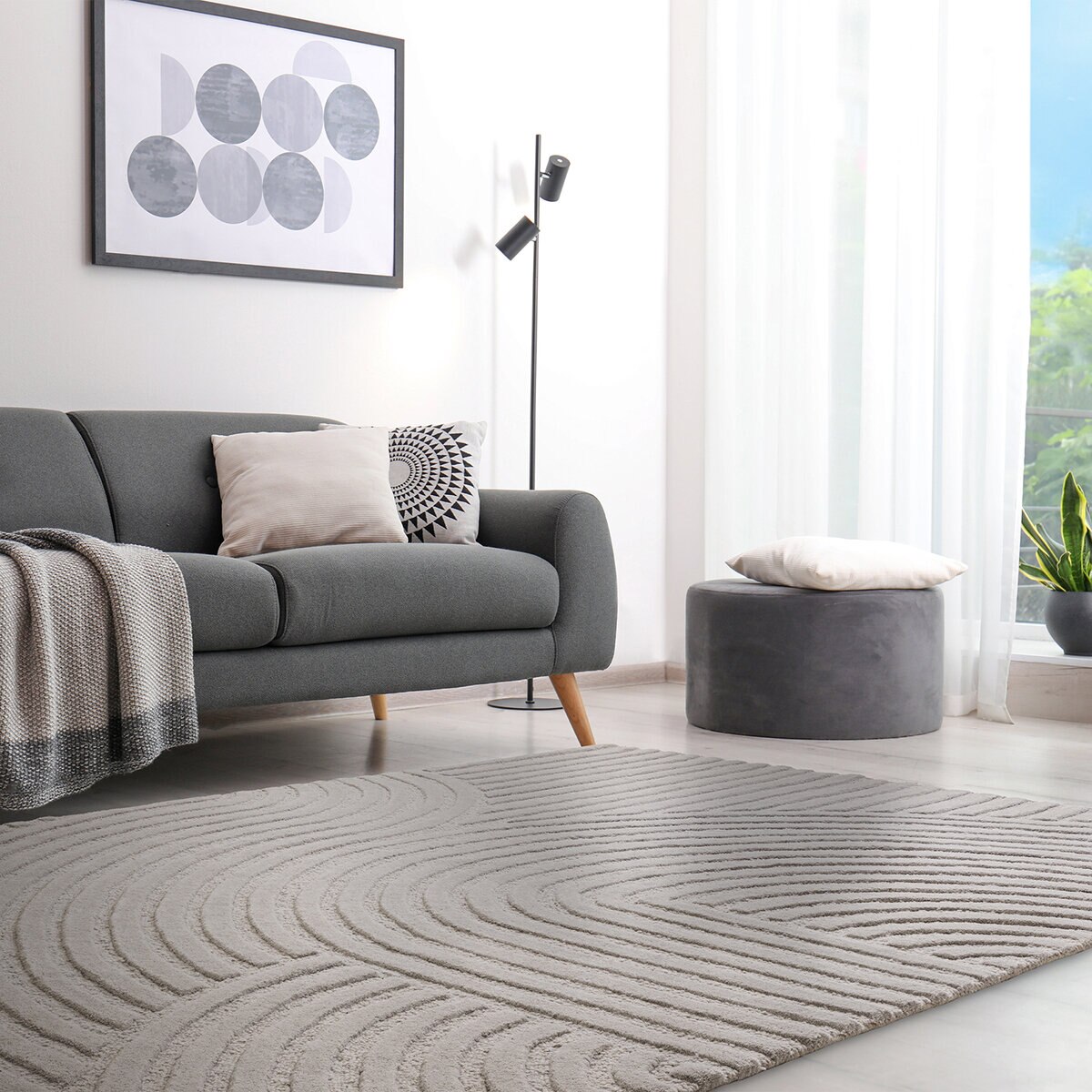 Hague Collection Silver Rug, 200 x 290 cm