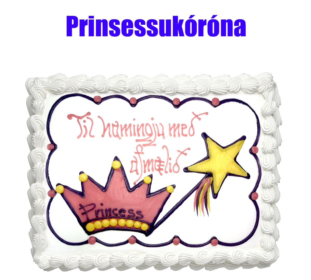 iceland Princess Crown cake