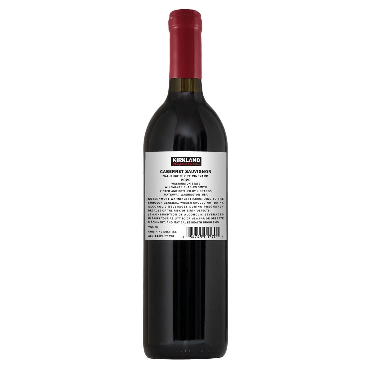 Kirkland Signature K Vine Cab Sauv