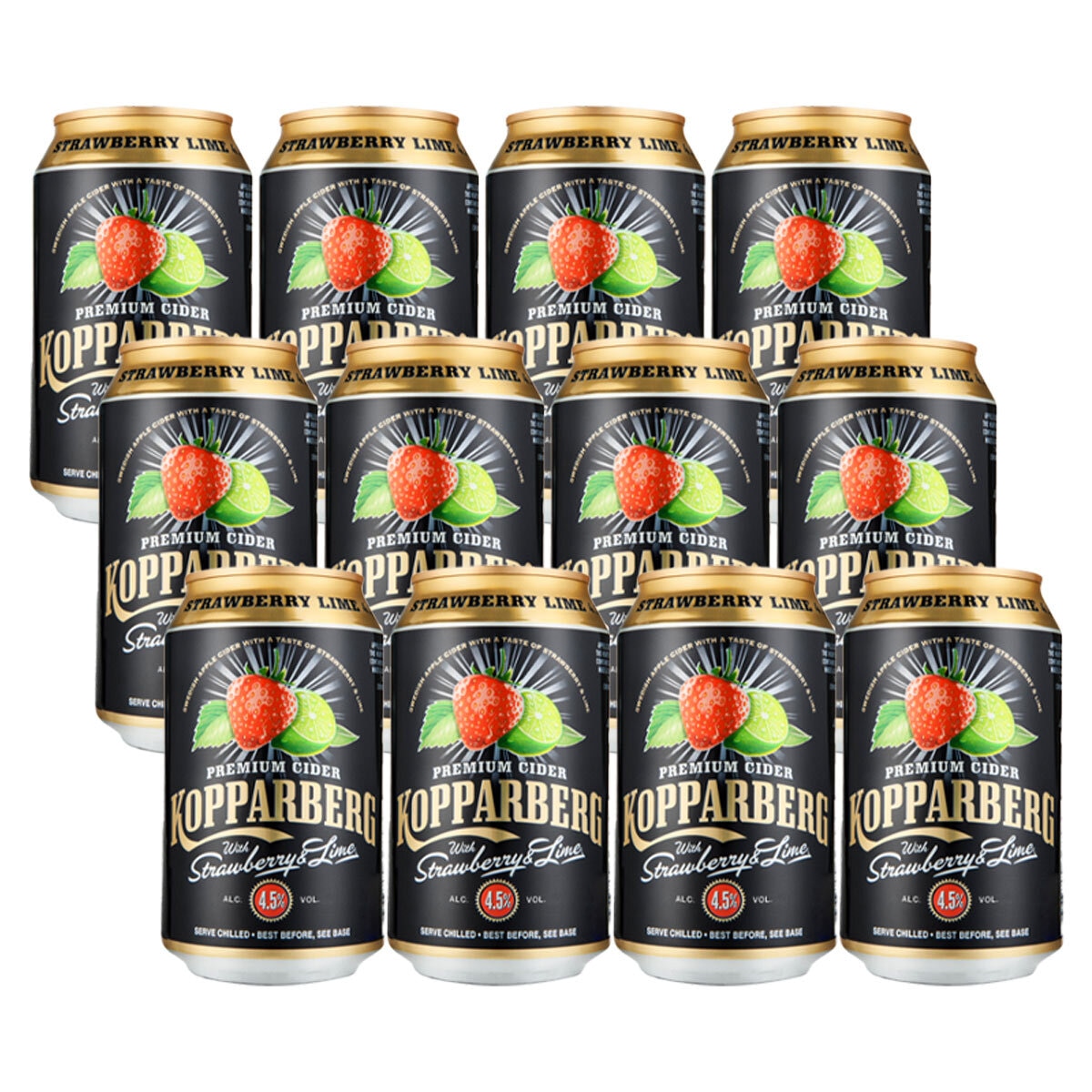 Kopparberg Strawberry & Lime Cider, 24 x 330ml