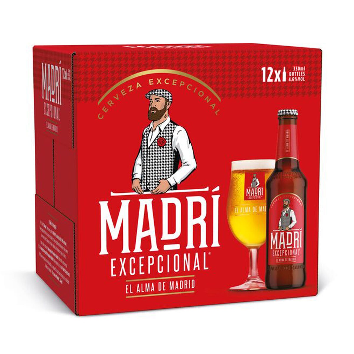 Madri Exceptional Premium Lager 12 x 330ml