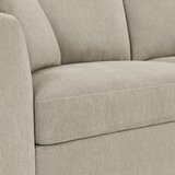 Thomasville Walsen Grey Fabric Corner Sofa with Storage Ottoman, Right Hand Facing