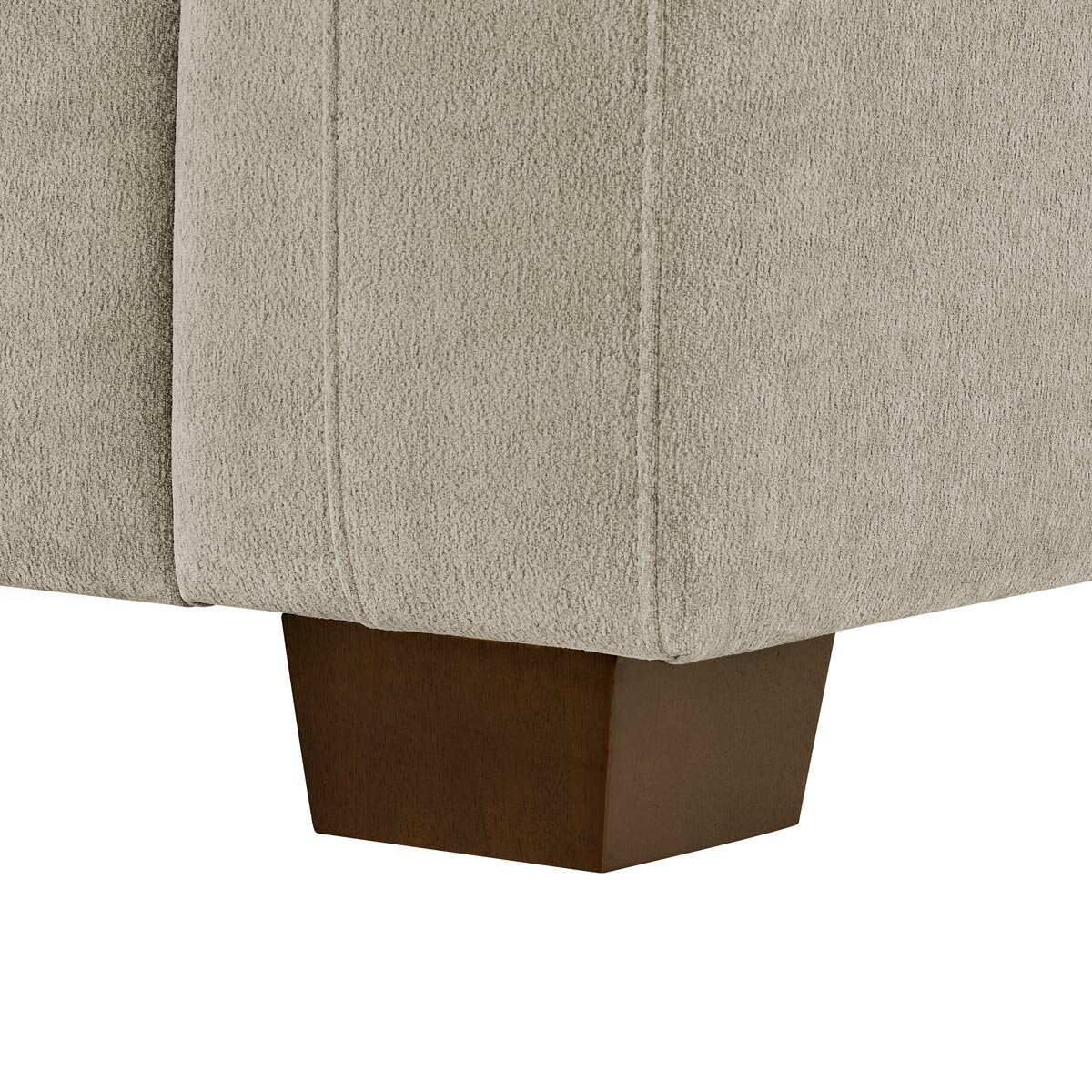 Thomasville Walsen Grey Fabric Corner Sofa with Storage Ottoman, Left Hand Facing