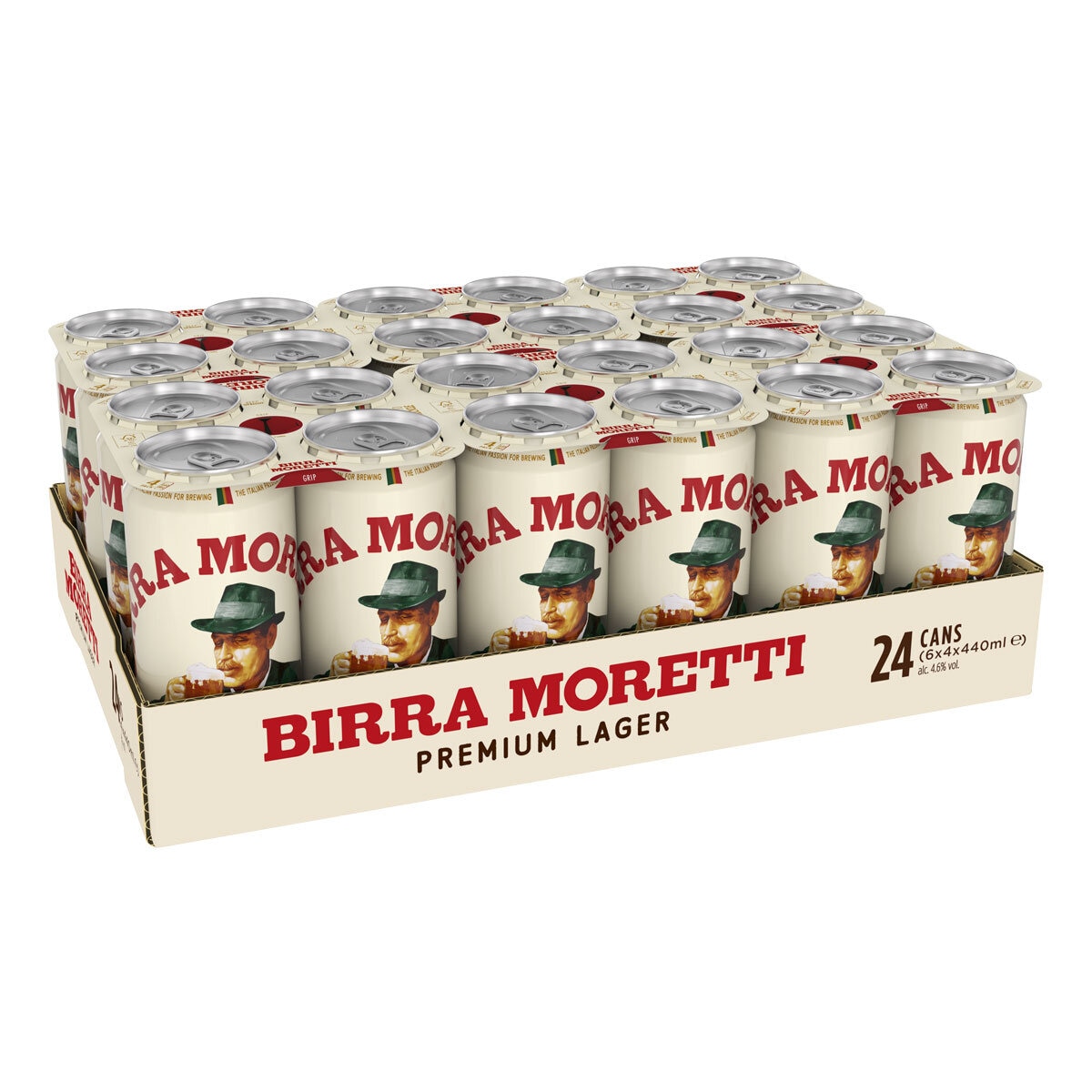 Birra Moretti Lager, 6 x 4 x 440ml