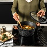 Westinghouse Special Edition Cookware Set, Wood Effect Soft Touch Handles, 11 Piece