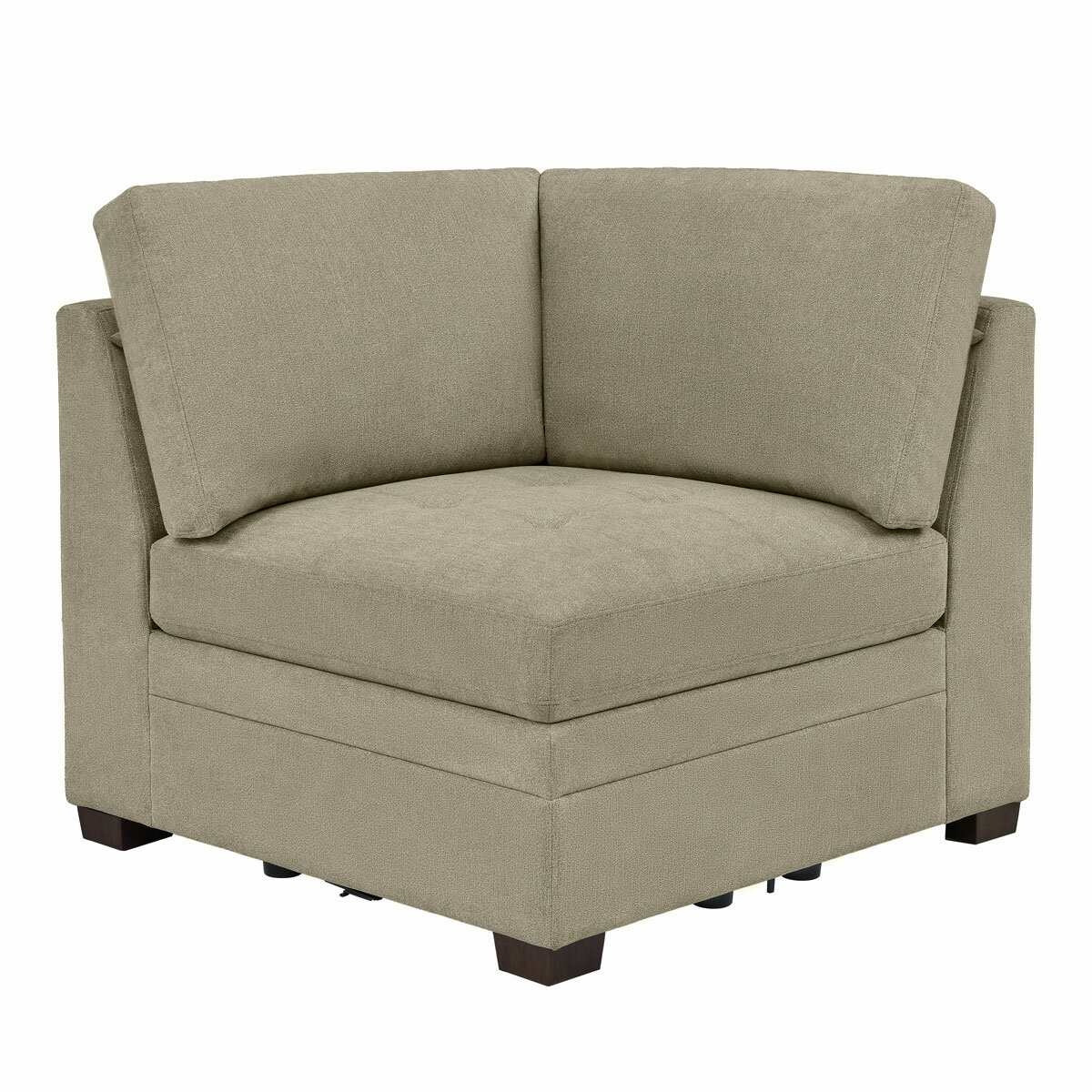 Thomasville Tisdale Beige Fabric Corner Chair
