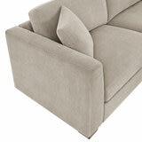 Thomasville Walsen Grey Fabric Corner Sofa with Storage Ottoman, Right Hand Facing