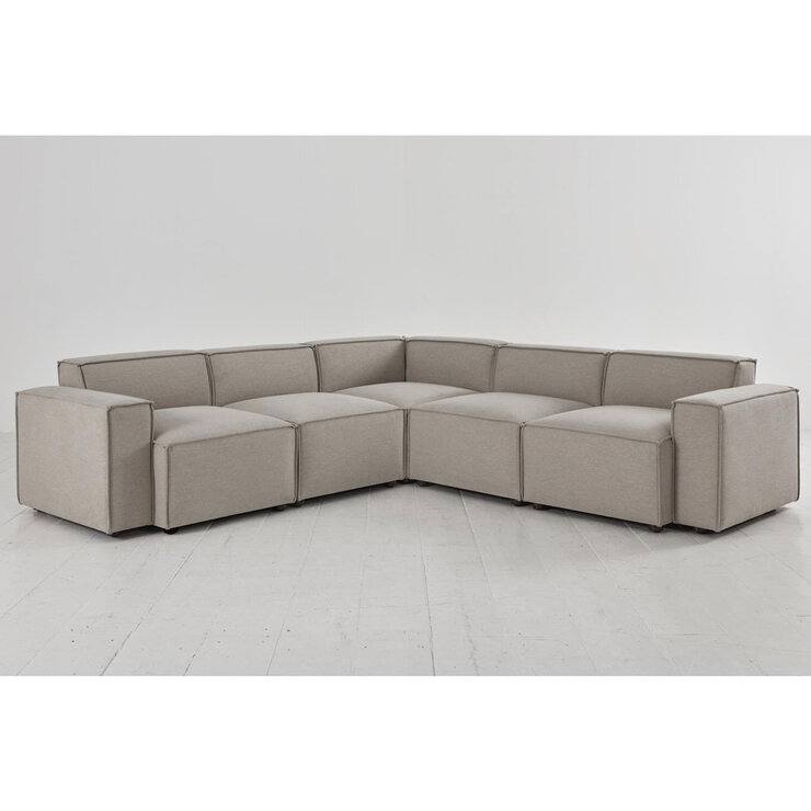 Swyft Model 03 Light Grey Linen 5 Piece Modular Sofa