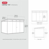 Keter Cortina 11ft 2" x 7ft 2" (3.4 x 2.2m) Storage Shed Keter Cortina 11ft 2" x 7ft 2" (3.4 x 2.2m) Storage Shed