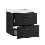 Ove Otis 600mm Wide Wall Mounted Vanity in Black