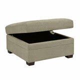 Thomasville Tisdale Beige Fabric Storage Ottoman