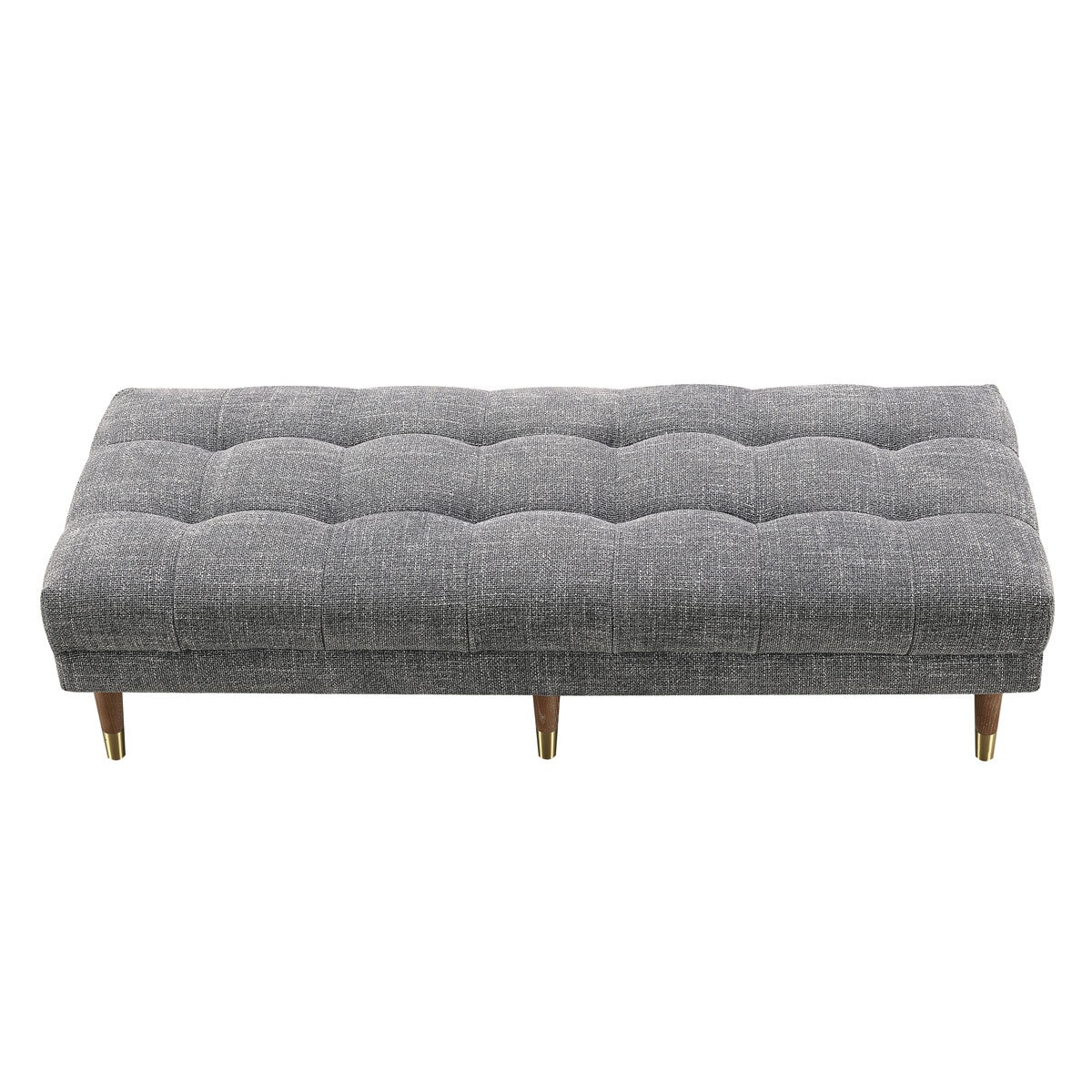 Isla Grey Fabric Ottoman