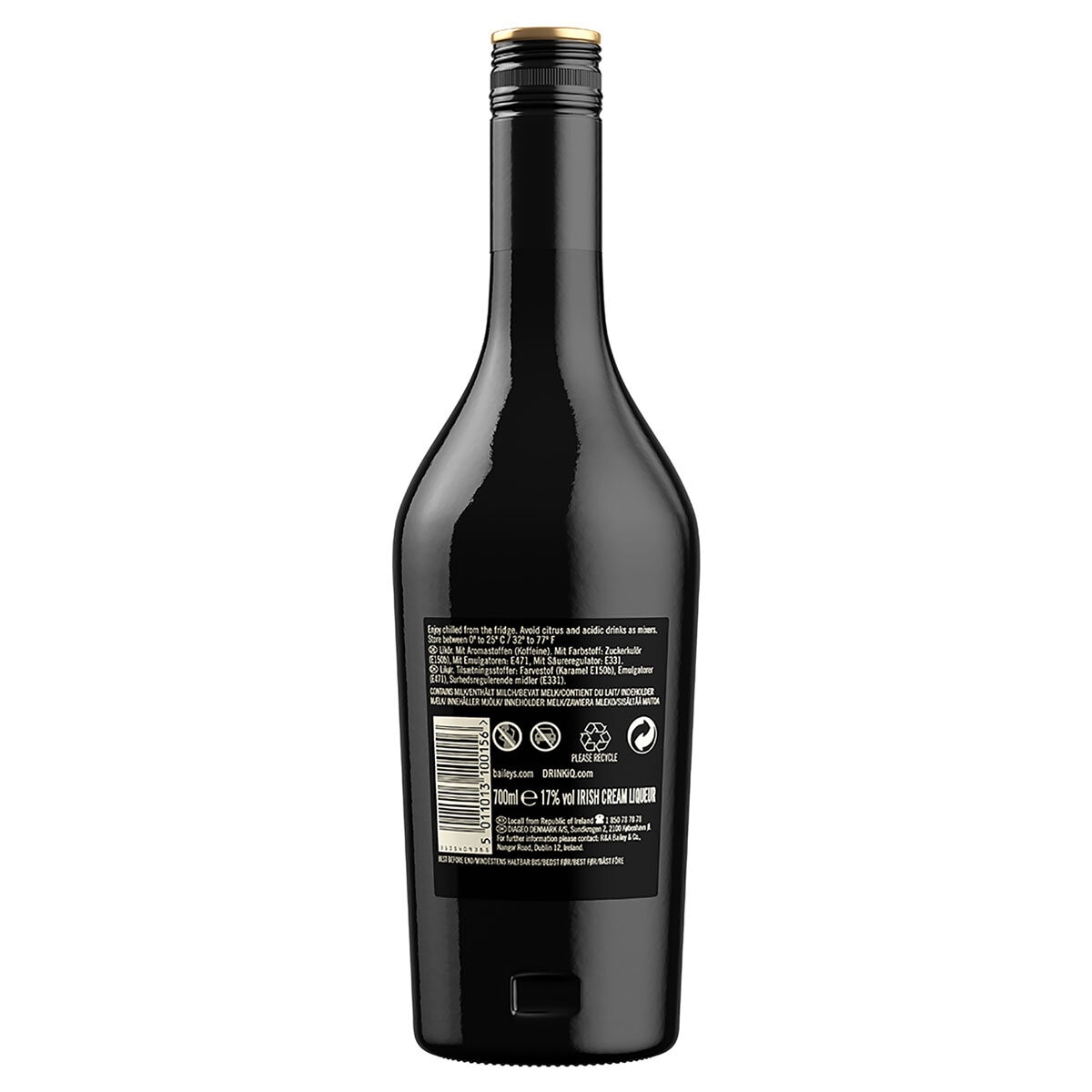 Cut out image of bottle on white background back