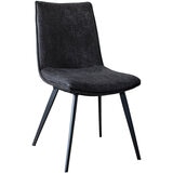 Gallery Hinks Grey Faux Leather Dining Chair, 2 Pack