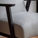 Gallery Neyland Mottled Stone Linen Armchair