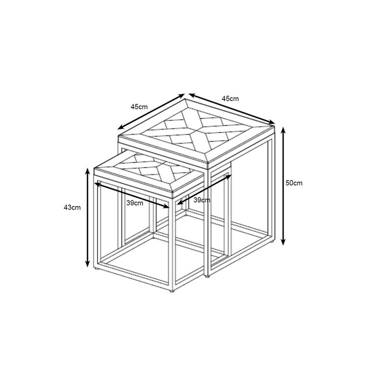Bentley Designs Greenwich Oak Nest of Tables Bentley Designs Greenwich Oak Nest of Tables