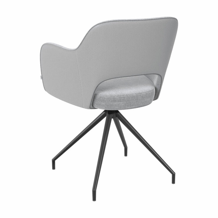 AKANTE Chicago Grey Swivel Dining Chair, 2 Pack