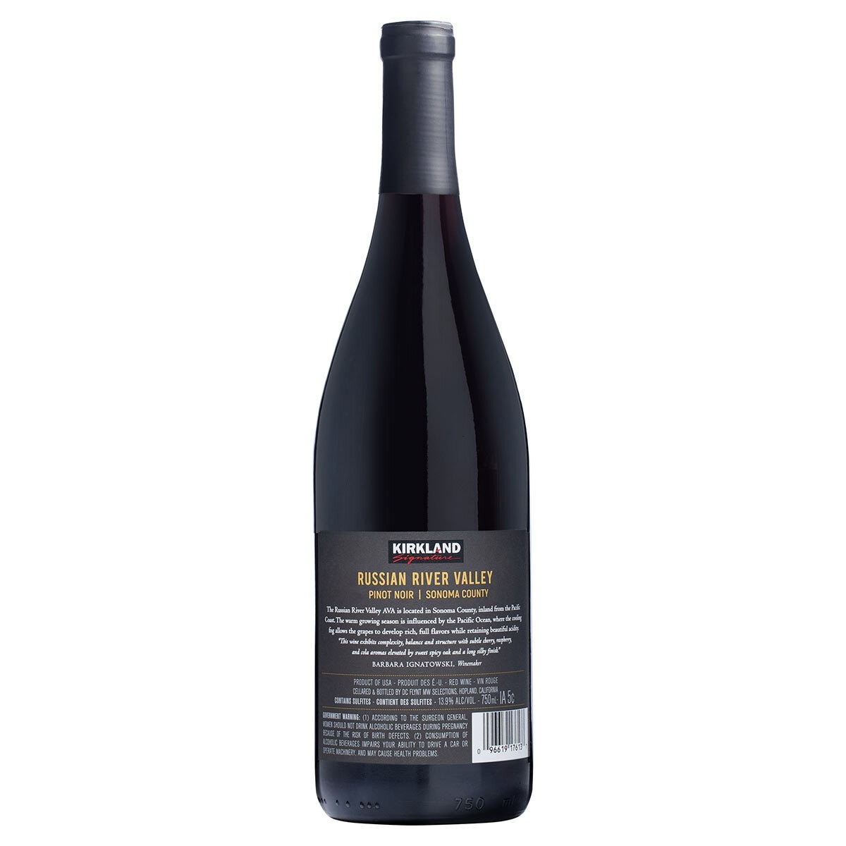 Kirkland Signature Russian River Valley Pinot Noir 2021, 75cl