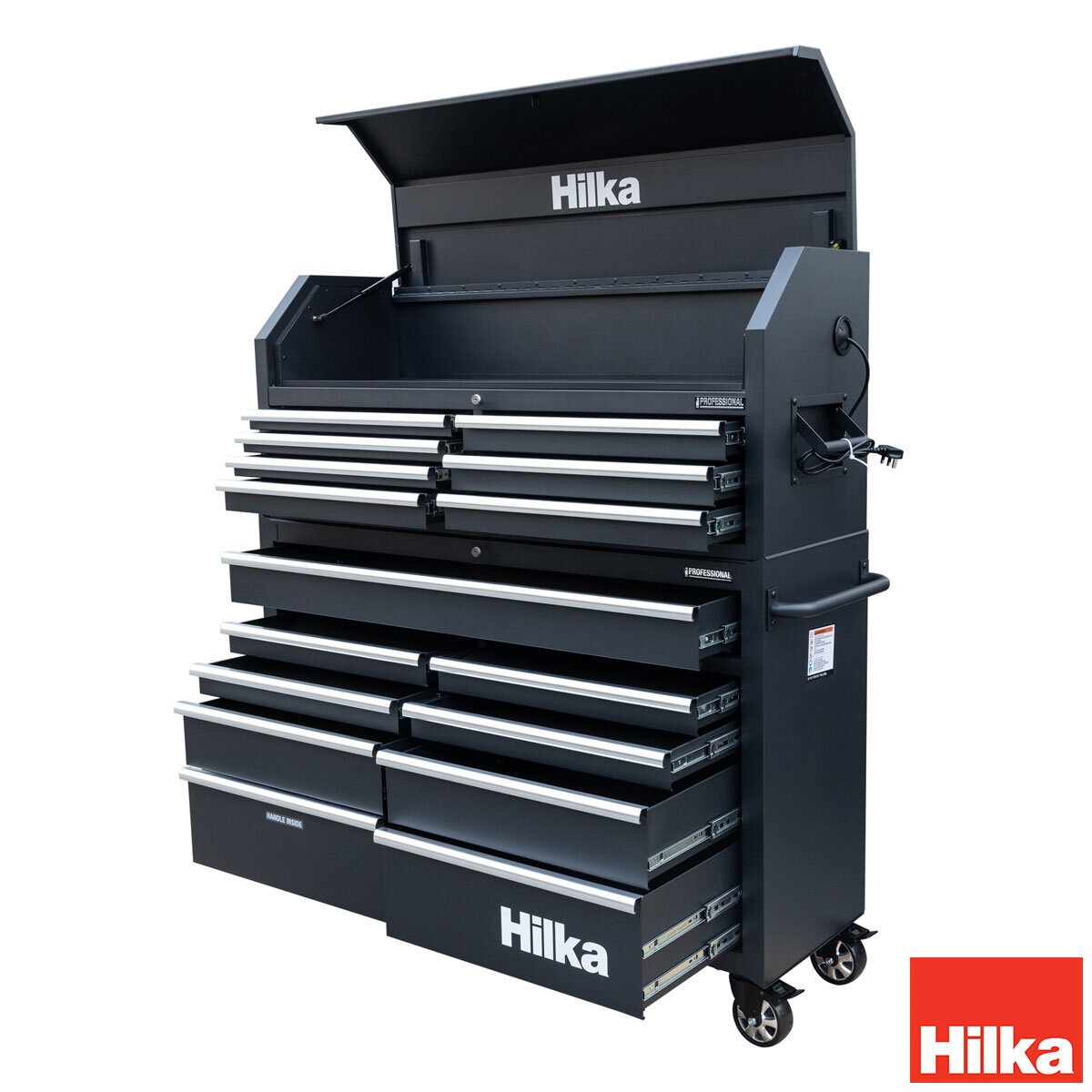 Hilka 56" 16 Drawer Professional Tool Chest and Cabinet