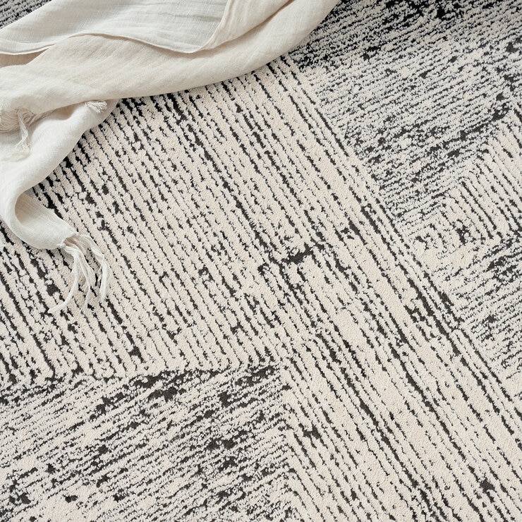 Calvin Klein CK024 Irradiant Cream/Black Rug, 160 x 221 cm Calvin Klein CK024 Irradiant Cream/Black Rug, 160 x 221 cm