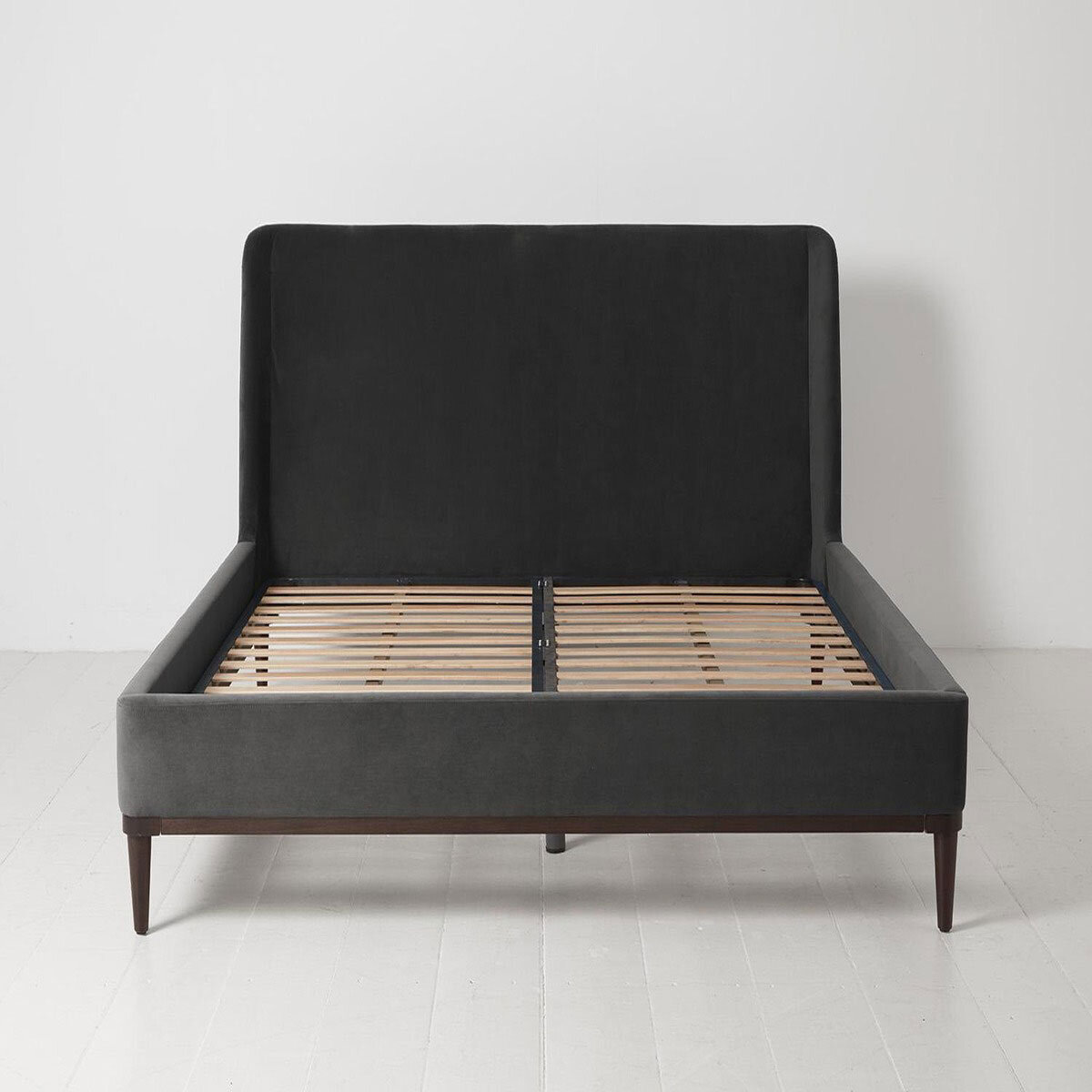 Swyft Bed 02 Charcoal Grey Velvet Bed Frame, 180 x 200 cm
