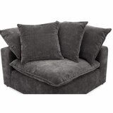 Aiden & Ivy Sereen Dark Grey Fabric Corner Chair