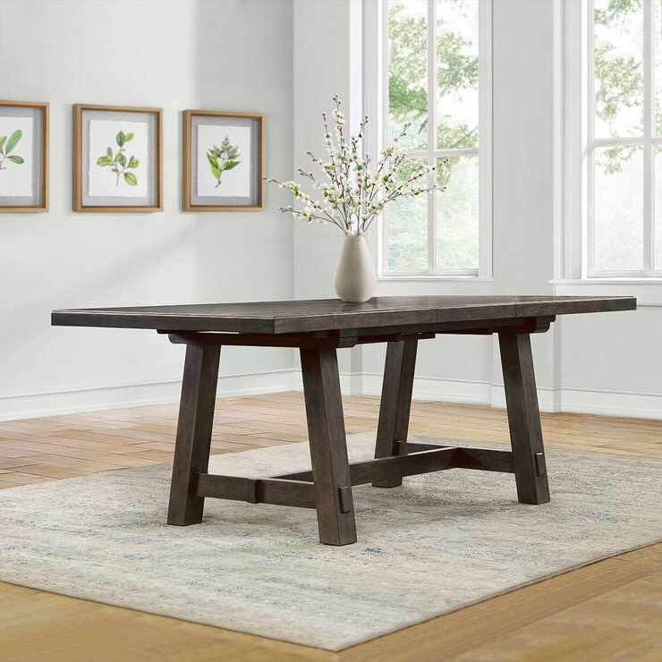 Brinley Extending Dining Table + 6 Dining Chairs, Seats 4-6 Brinley Extending Dining Table + 6 Dining Chairs, Seats 4-6