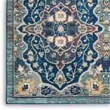 Ankara Global Collection Blue Patterned Rug, 160 x 229 cm