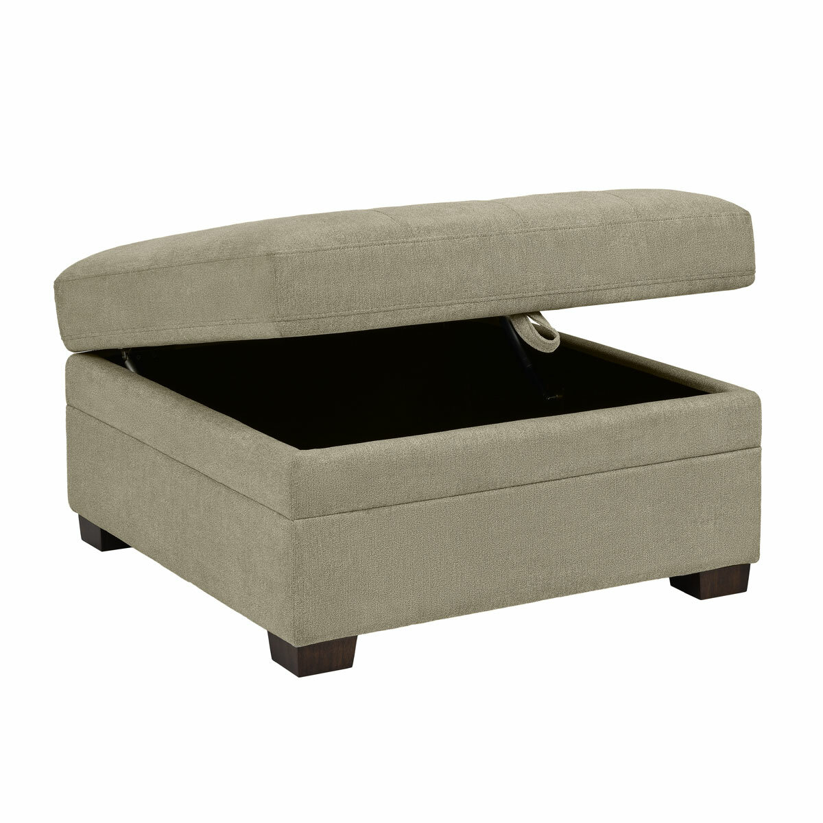 Thomasville Tisdale Beige Fabric Storage Ottoman