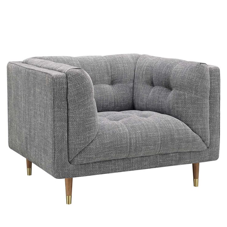 Isla Grey Fabric Armchair Isla Grey Fabric Armchair